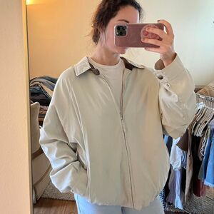 Van-heusen Men's Cream and White Jacket